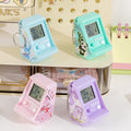 Pocket mini tetris game console arcade mini keychain pendant creative stationery gift export goods