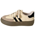 Fleece-lined sneakers for women, 2026 new style, versatile chic white sneakers, niche casual chunky sole german army trainers (gats)