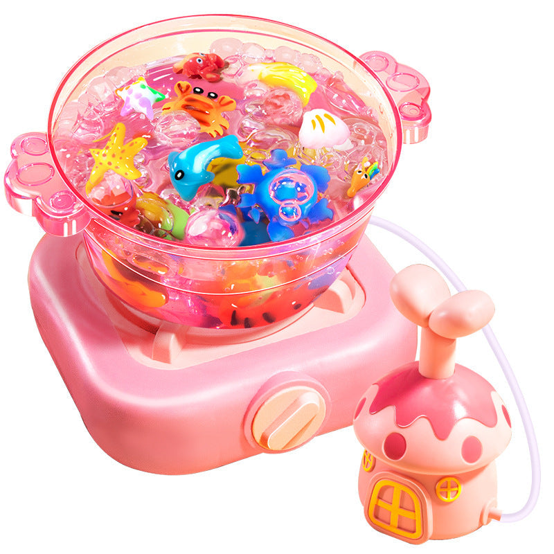 Mushroom water baby children DIY handmade magic water elf kitchen toy puzzle boy girl birthday gift