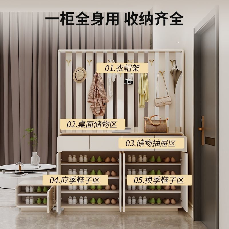 new shoe cabinet & entryway organizer: high-capacity, multi-tier, extra-large storage for entryways, hallways, and wall-mounted installation