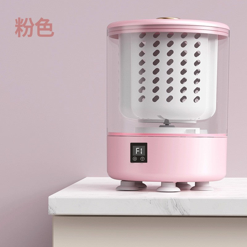 fully automatic small washing machine 4l foldable rental house portable small mini intimates pants cleaning machine