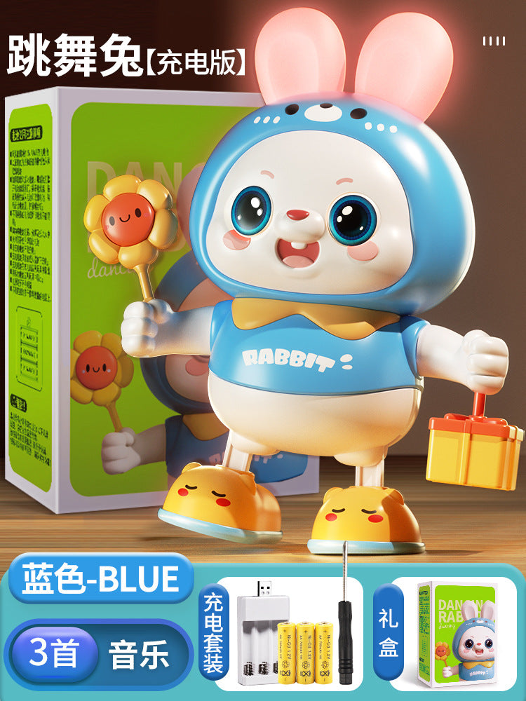 Kids' frog dancing robot toy with lights, singing, educational early learning machine, gift for boys and girls ages 0-3