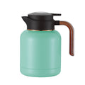 Standard 1.5l yashi teapot [wood grain handle] - green