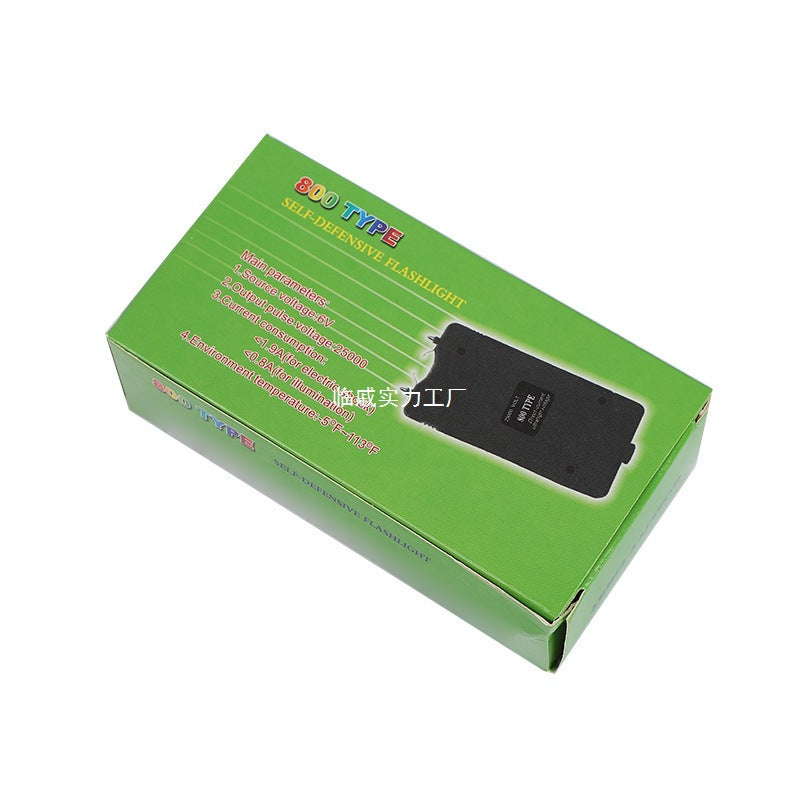 Cross-border self-defense 800 flashlight mini self-defense flashlight stick box color box manufacturer wholesale