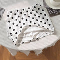 European and american y2k retro polka dot mini skirt with built-in shorts - high waist, slim fit, sexy skort