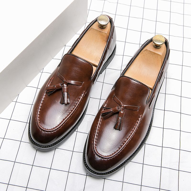 Springnew arrivalmenfashioncasual small leather shoes youth british style hairstylist groomsmen shoes k-styleeasiest for match men's shoes