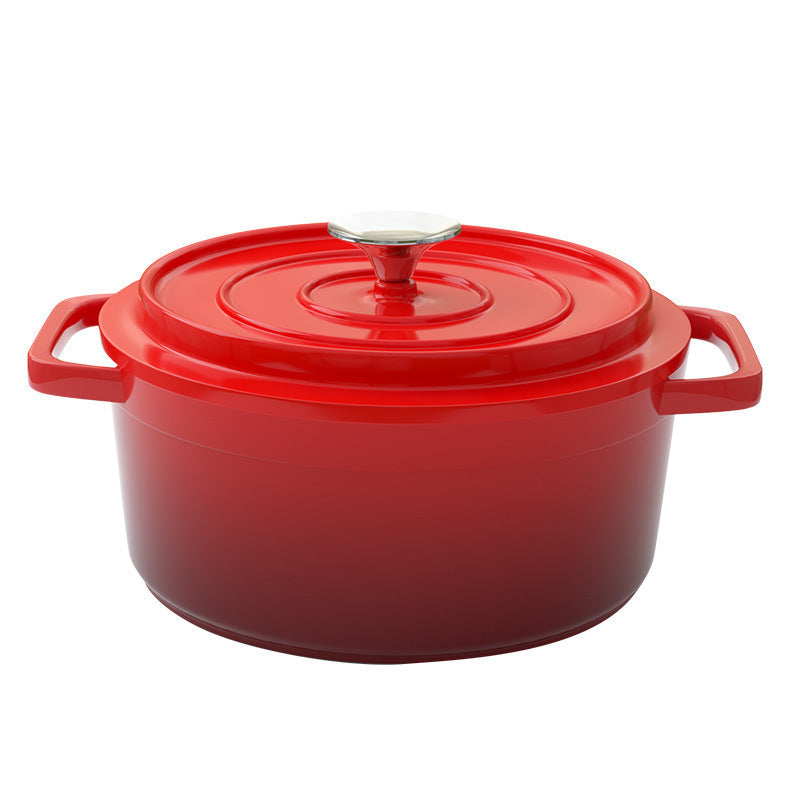 New arrival soup pot three-person blacksmith enamel pot for home stew pot induction cooker gas neutral gift non-stick pot
