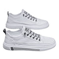 Men's spring 2026 new white sneakers: trendy skate shoes, bestselling versatile casual leather shoes, summer athletic white sneakers
