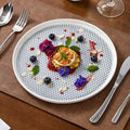 Ins embossed steak plate western dinner plate high-end creative home ceramic pasta dessert pastry wedding presentation plate