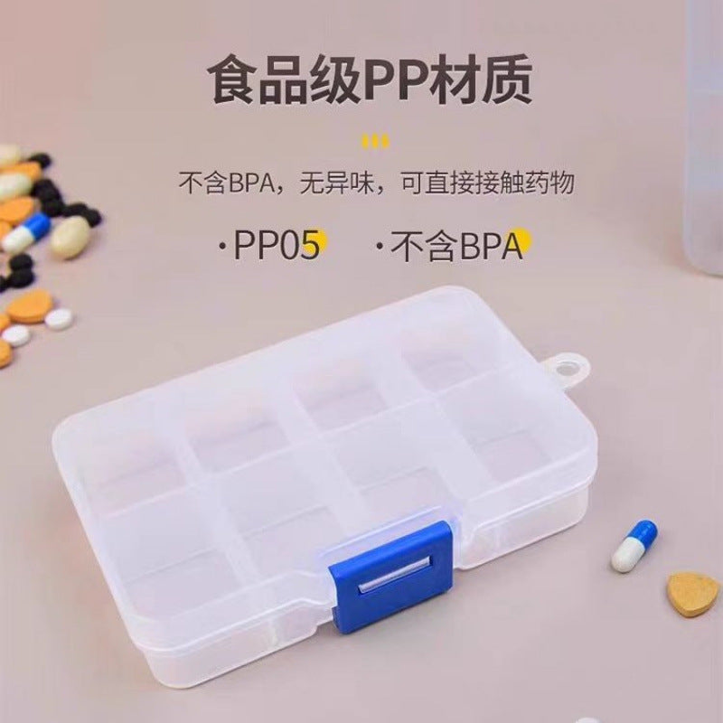 Haishi Hainuo Portable Pill Box Small Mini Transparent Portable Travel Home Pill Box