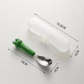 Cute style oven mitts soft handle yuanbao spoon kids student eating tableware 316 stainless steel spoon spoon wholesale