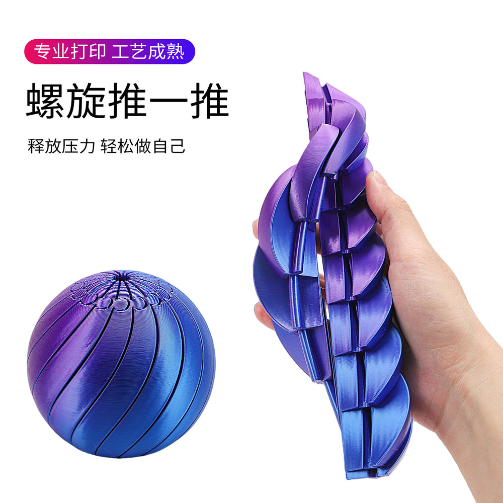 hot-selling 3d printed deformation ball decompression dragon egg deformable toy gashapon shiley stress reduction creative toy