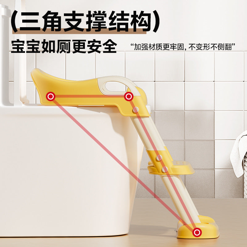 Direct from the factory: customizable children's step stool toilet seat, baby potty training toilet, foldable potty seat for kids