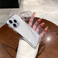 Frameless apple 16 pro max precision cut transparent phone case iphone 11/15 minimalist pc protective cover