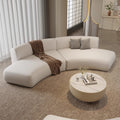 Curved and asymmetrical corner sofa for lounges, hotel lobbies, reception areas, meeting and negotiation spaces, beauty salons, and sales centers