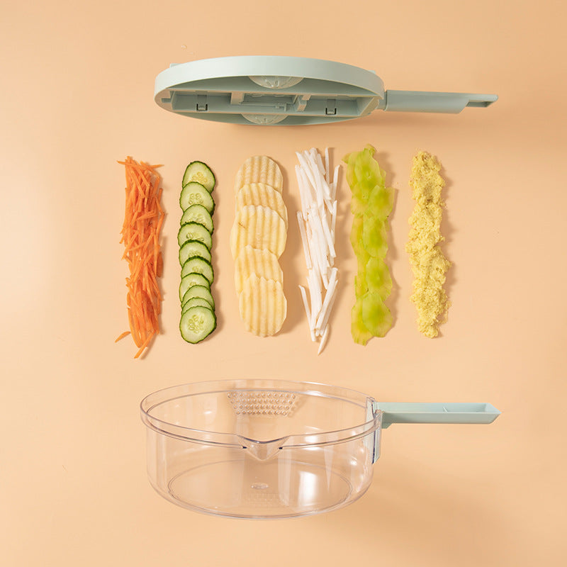 Multifunctional stainless steel manual slicer, shredder, vegetable cutter, potato grater, kitchen gadget for food processing