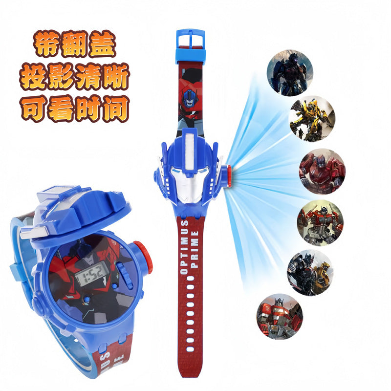 Ultraman kids' toys cartoon hero light-up projector zero tiga geed electronic watch student gift
