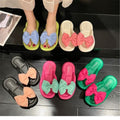 Women's soft sole slides - "cloud-like" comfort, perfect for summer 2025! cute bow detail, sweet beach flip-flops