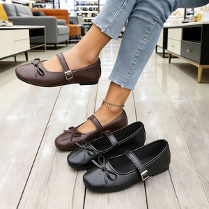 Women's export mary janes with bow detail - all-season style,  new collection, fairycore ballet flats