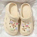 New arrival crocs women's summer 2025 new arrival shit-stepping outwear nurse thick solenon-slip toe cap sandals and slippers for women