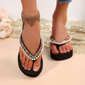 Exportplus size rhinestone flip-flops sandals summernew arrivalfashionplatform shoesthick soleflatscasual flip-flops