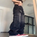 European and american cross-border women's clothing:  african-inspired jeans - trendy, streetwear-style, versatile, multi-pocket denim pants