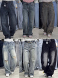 Ladies jeans available wholesalenew women's jeansloose wide-leg spot wholesale
