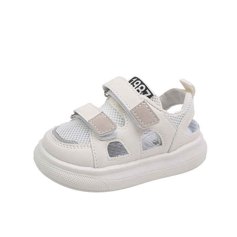 Summernew arrivalkids sports sandals boys breathable mesh shoes k-stylegirlcut out sneakers baby shoes kids shoes