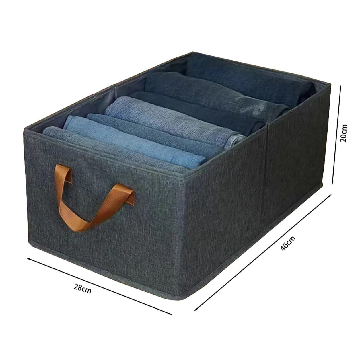 Organize storage box Uncovered foldable cation storage box Wardrobe Home clothes pants Portable storage box