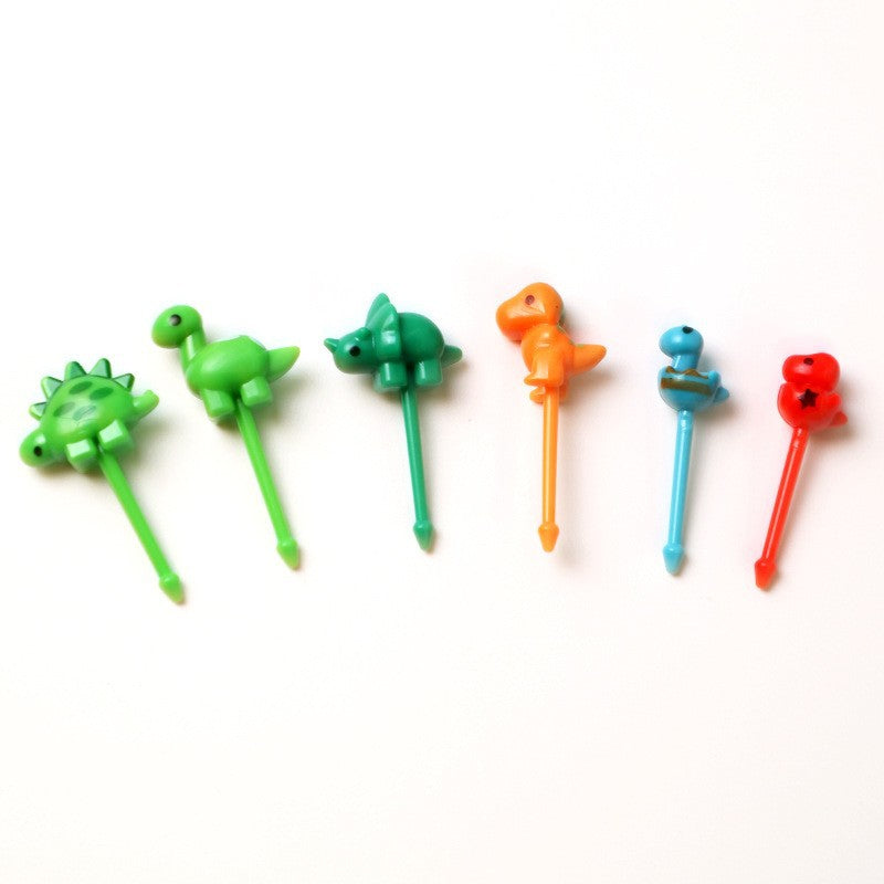 cartoon fruit fork set - cute animal creative fruit picks, bento fruit forks, dessert forks - wholesale