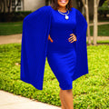 Fashion  summer new arrivalfashionelegantelegancepure color hip-covering ol through-leader bucket basin export african dress