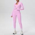 Cloud-feel high-waisted compression quick-dry yoga set - breathable casual pilates workout outfit - running fitness three-piece set for women