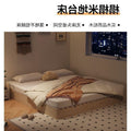 All solid wood tatami simple rental room casual modern single and double bed b&b hotel floor-standing bedside bed frame