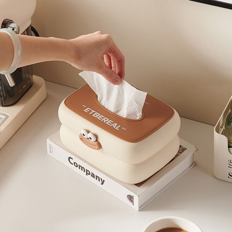 Desktop tissue box living room cute paper box for home coffee table ornaments creative paper box spring tissue storage box