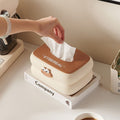 Desktop tissue box living room cute paper box for home coffee table ornaments creative paper box spring tissue storage box