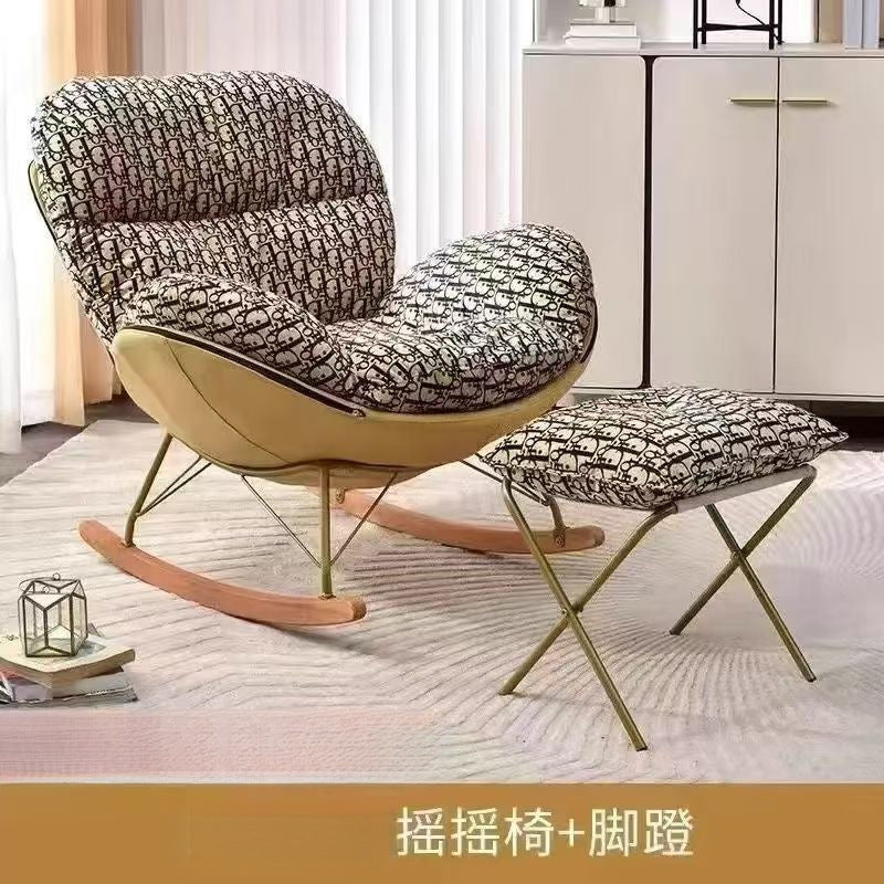 Butterfly rocking chair recliner household living room lazy sofa adult balcony single leisure sofa Internet celebrity chair