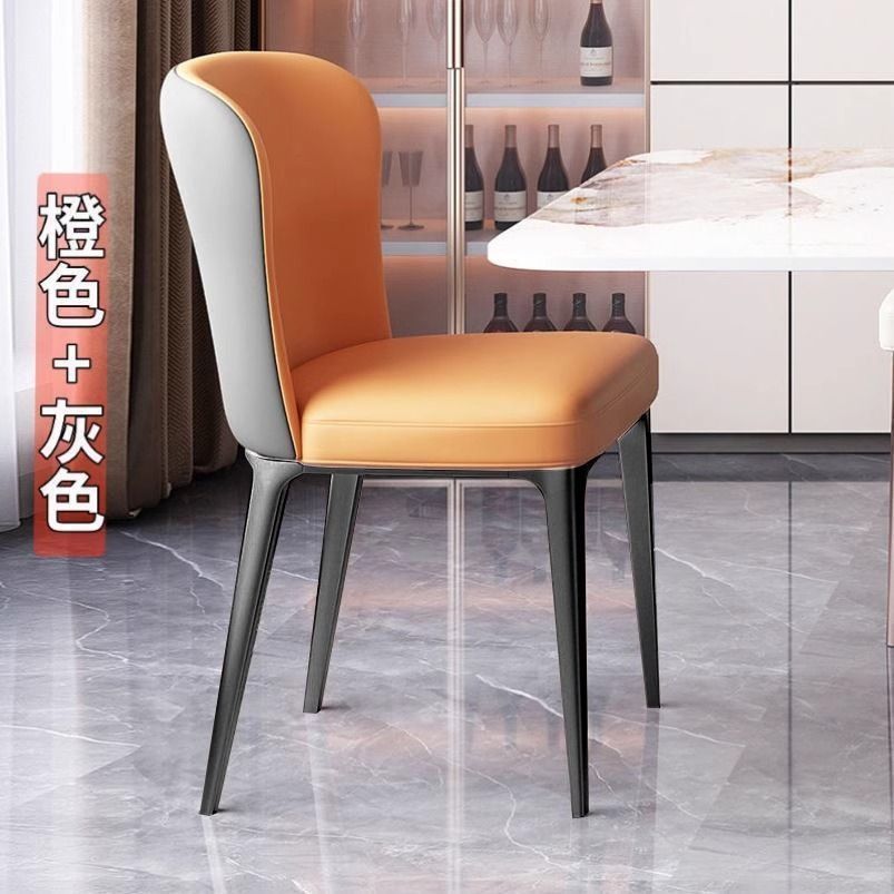 Minimalist italian dining chair, light luxury belle stool, modern nordic restaurant casual home chair, hotel small apartment