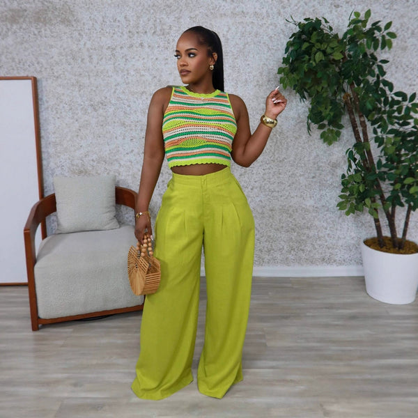 OL6189 new product   e-commerce independent station European and American women's casual pants straight pants trousers spot