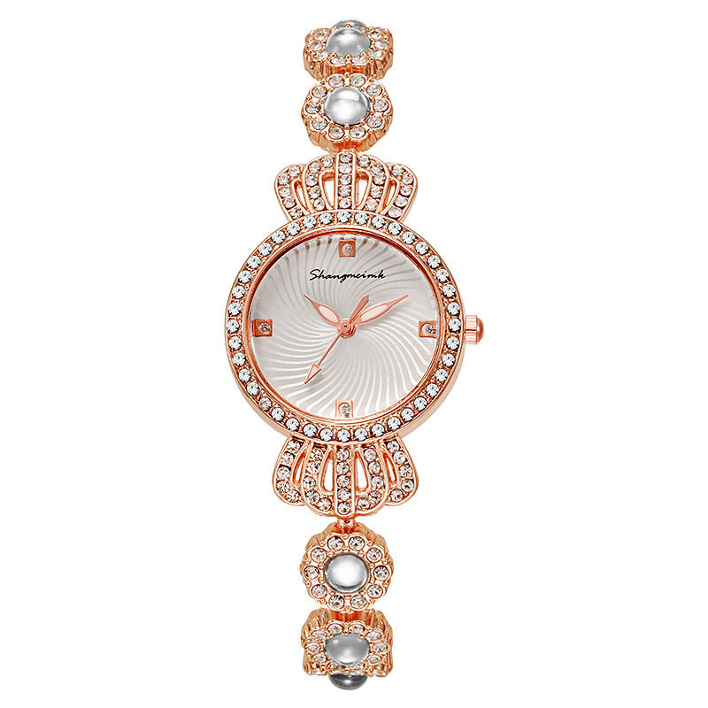 Tiktok live chalcedony bracelet watch crown jewelry fashion women's watch quartz watch dropshipping