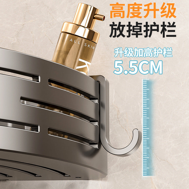 No punching bathroom triangle rack toilet washstand wall-mounted toilet toilet bath storage shelf
