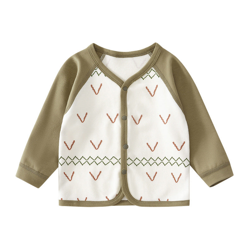 Babylon top pure cotton cardigan boy girl small child outing baby small outweareasiest for match super cute