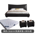 Bed + platinum 666 latex mattress + bedside table*2