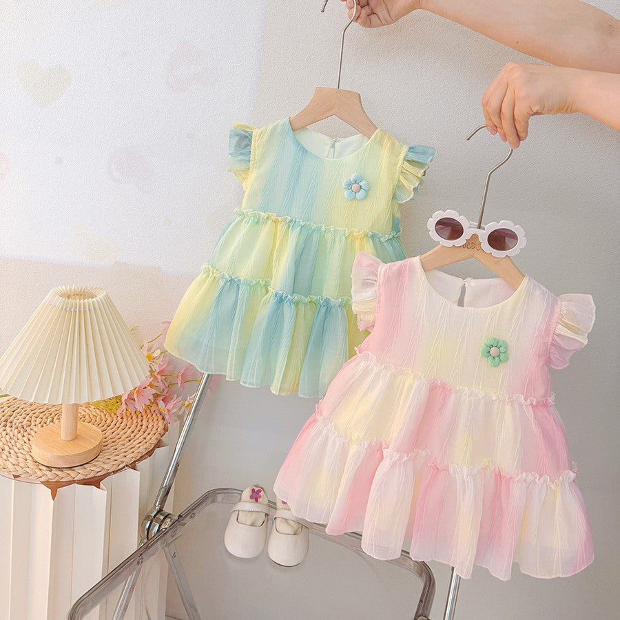 summer new korean style girls' princess dress - cute and stylish baby girl dress - toddler clothing dress
