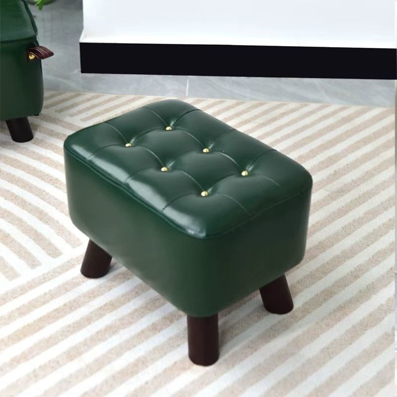 Popular liuliu chair, living room liuliu sofa stool, solid wood small stool, casual back chair, door pulley shoe changing stool