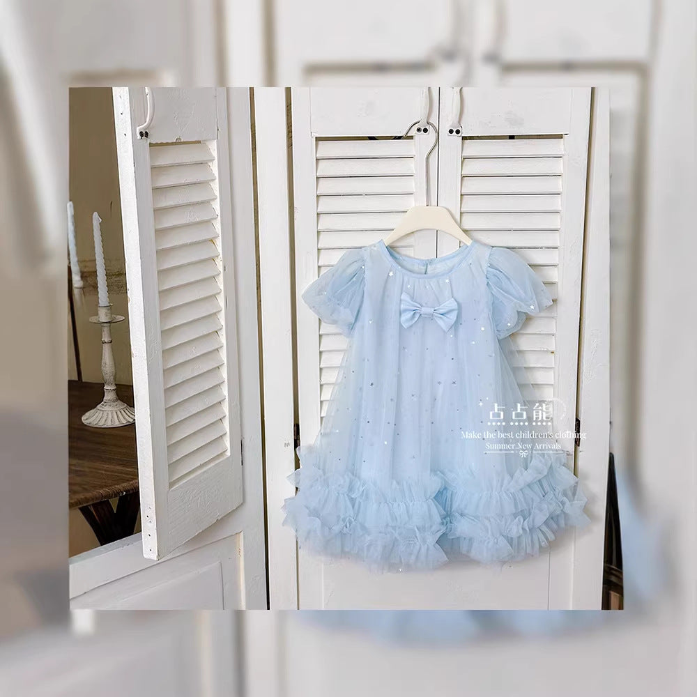 Girls' summer princess dress  new style girls' dress baby birthday chic gown