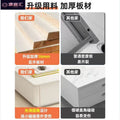 Pure solid wood tv cabinet rock slab floor-standing cabinet gray and white paint casualelegantaccessible luxury practical small apartment floor cabinet