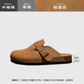 2025new arrivalthick sole birkenstock autumn winterfleece-lined cotton slippers birkenstock shoes toe cap soft bottom women's outwear slippers