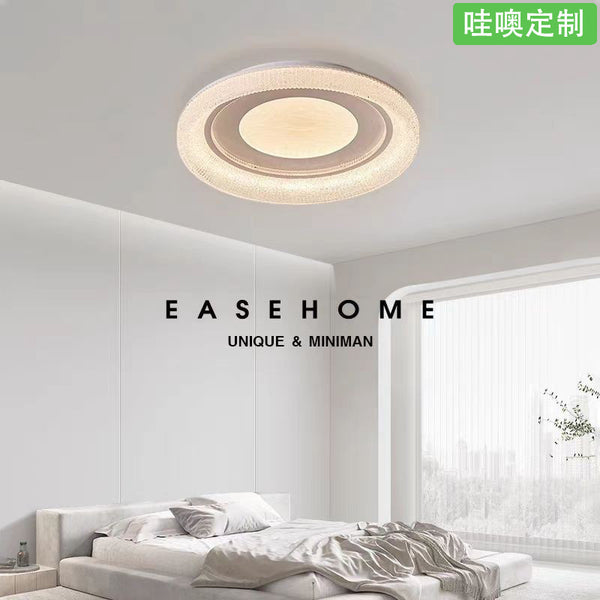 [Wow] French light luxury ceiling light 2025 new round master bedroom room light simple modern smart lamp