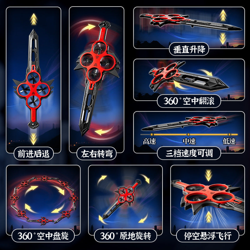 Best selling sword flying aircraft somatosensory remote control toy sword follow your heart model gift for boyfriend airplane model