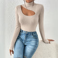 Amazon cross-border women's fashion: european and american style, young and mature t-shirt -  spring/summer new collection, elegant, slim-fit, and figure-flattering cropped top